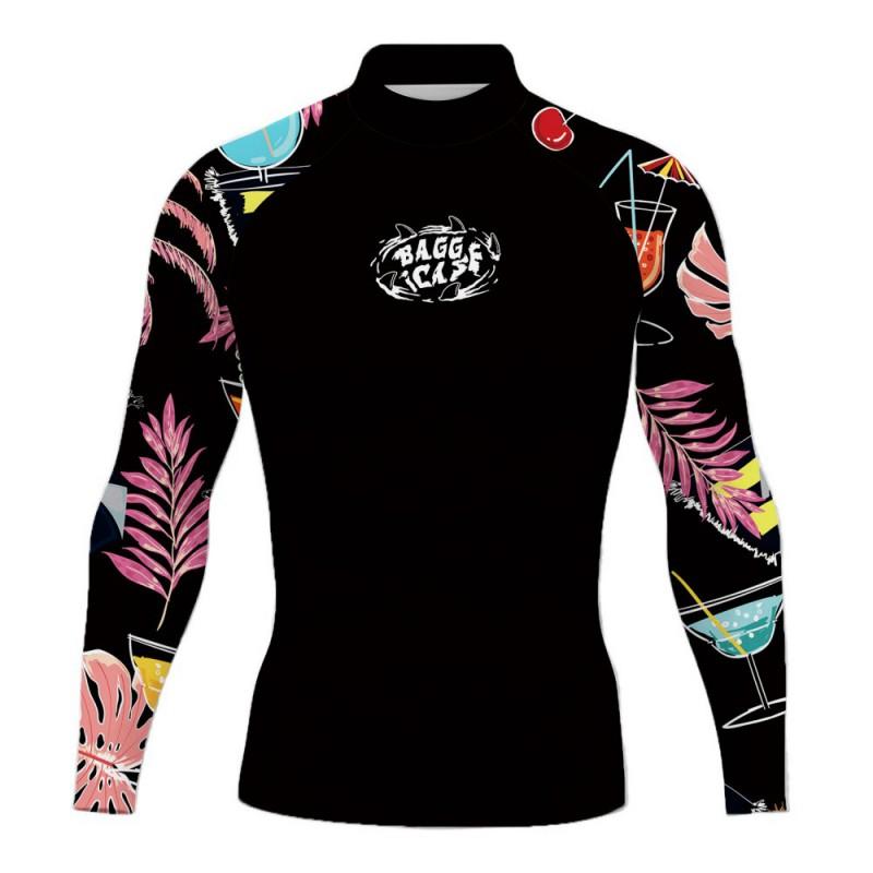 UV Protection Long Sleeve Rash Guard Surfing Diving Swimming Men Women Adult Summer Sportswear