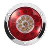2Pcs 4.3'' Round 19 LEDs Truck Trailer Lorry Brake Stop Turn Signal Tail Light Side Marker For Universal Car Caravans Vehicles
