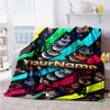 Arsenal Customize Your Name Blanket Gift Customizable Blanket Soft & Cozy Versatile for Home Decor Chair Office Living Room Four Seasons Universal