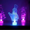 1 Stück Frohe Weihnachten LED Farbwechsel Mini Weihnachtsbaum Haus Tisch Party Dekor Anhänger Weihnachtsmann Dekorationen