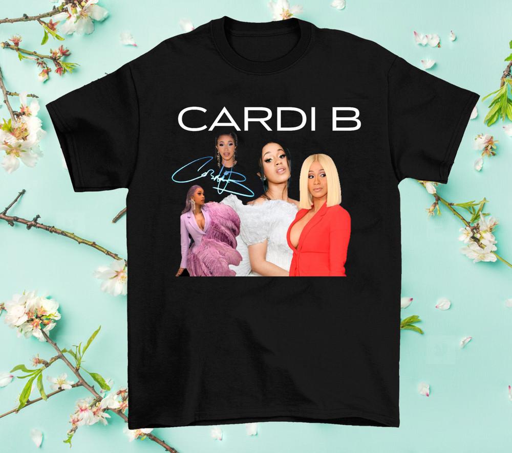 Rare Cardi B Signature Collection Black All Size Unisex T-Shirt Unisex T-Shirt S