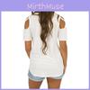 Premium Quality Summer Women's Strappy Cold Shoulder Blouse For Stylish Comfort