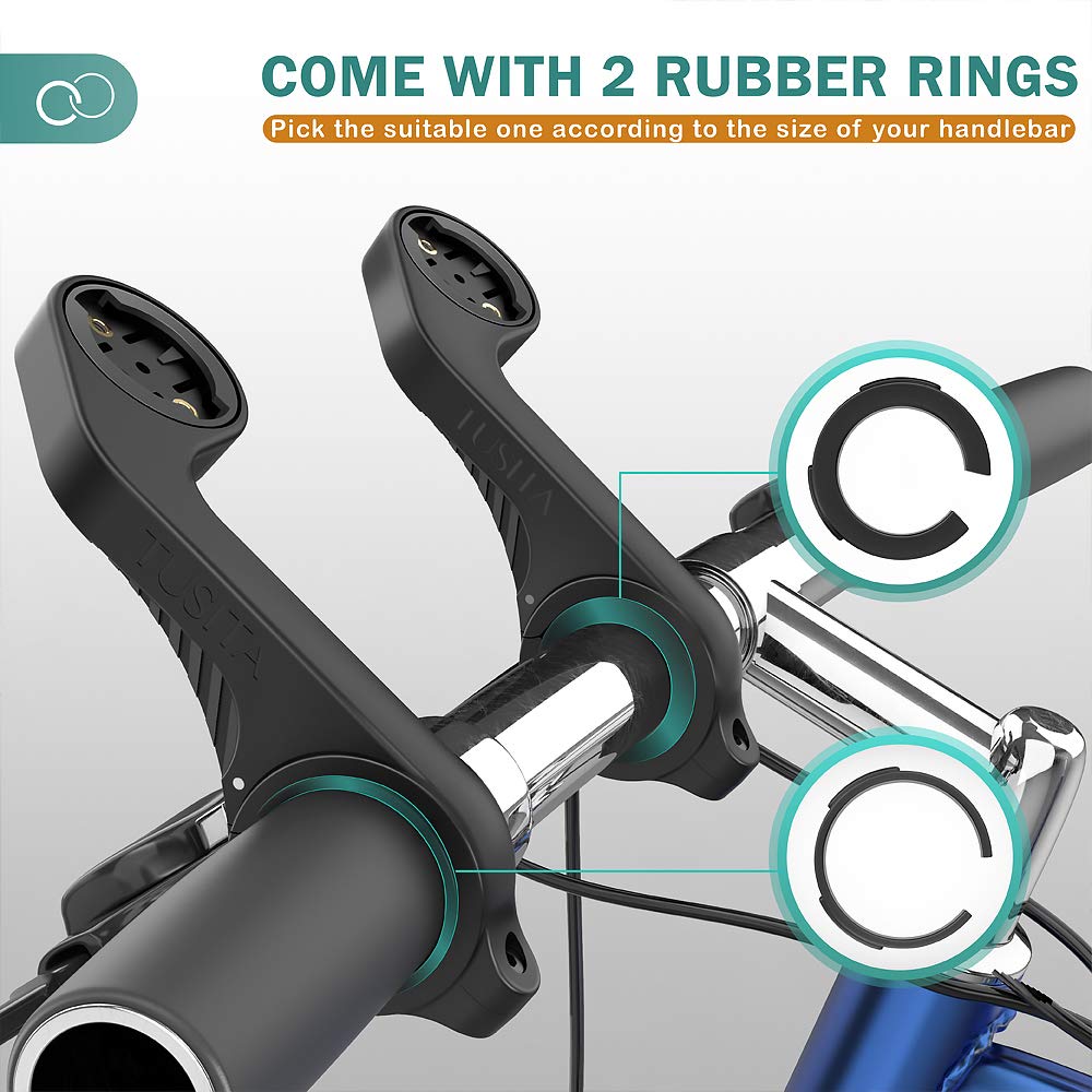 TUSITA Cycling Computer Mount for Garmin Edge XOSS Cycling Computer Mount with GoPro Adapter Bracket and Bicycle Light Holder and Cycling Computer GPS