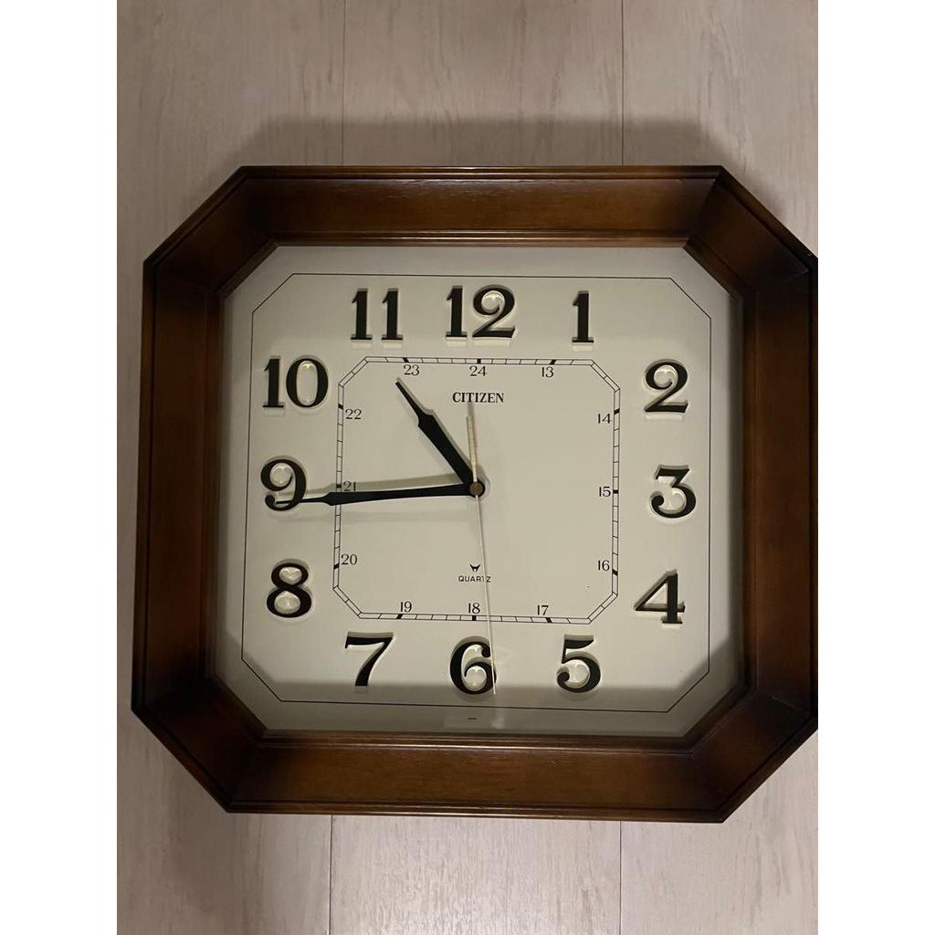 Used CITIZEN Quartz Wall Clock Retro