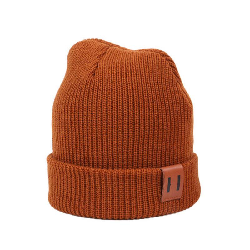 Color Plain Knitted Cap With Polyester Material For Kids And Adults Outdoors For