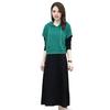 Women's 2 Piece Dress Set Pullover Hooded Drawstring Sweatshirts Midi Dress Lounge Sets Casual Fall Spring Outfits