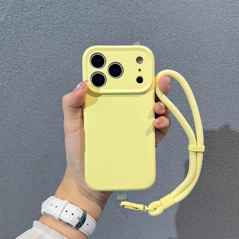 With lanyard, suitable for Apple 11promax mobile phone case iPhone11air liquid silicone anti-drop case, female.
