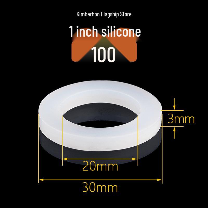 Silicone Rubber Gasket Shower Head Seal Ring, Water Heater Pipe Flat Washer, 4-6 Minute Installation.