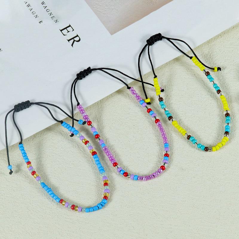 WTEMPO 10pcs Colorful Mini Beads Bracelets Set Summer Beach Surfing Bracelets Four Season Party Decorative Bracelet Gifts