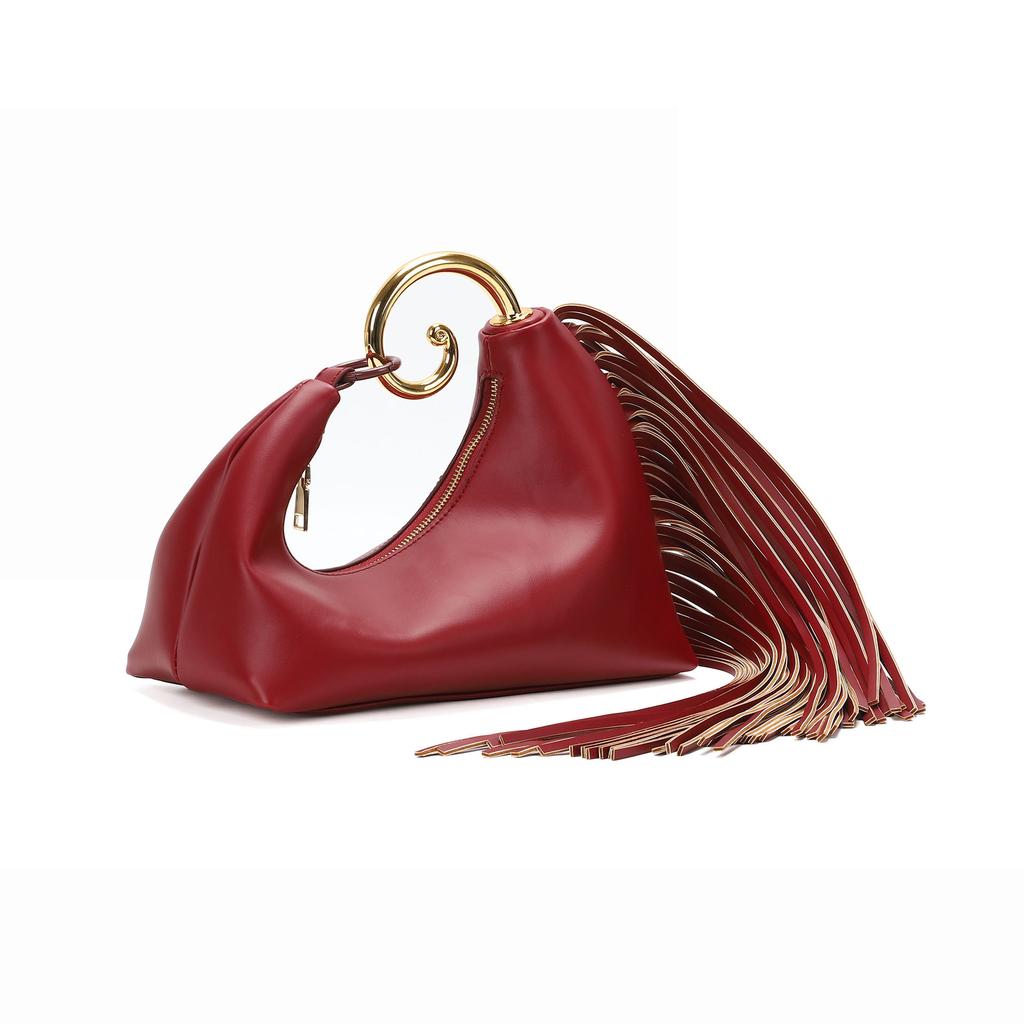 2026 Spring And Summer New Vintage Premium Texture Banquet Bag Fashionable And Elegant Tassel Handbag Cross Border Trend