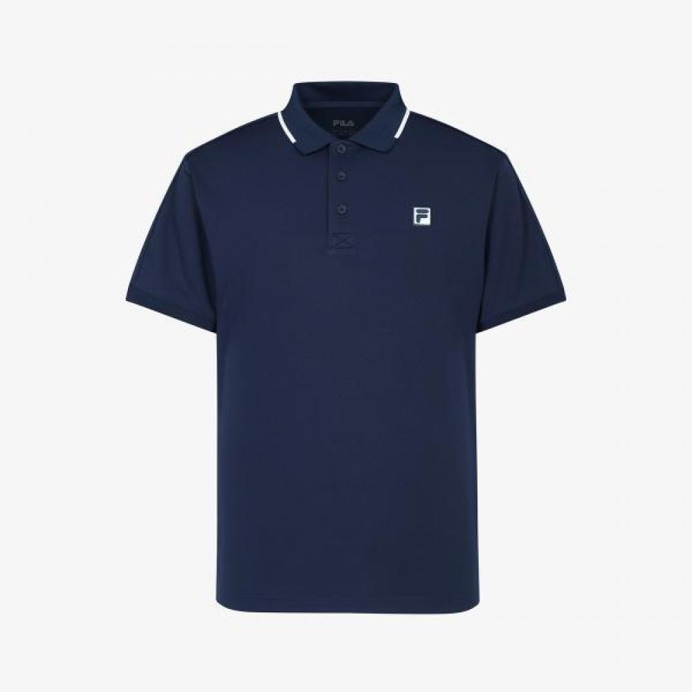

Fila Tennis Soft Polyester Pique Polo BLUEDARKNAVY/XL(105)