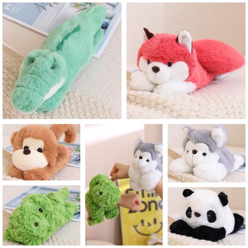 Soft And Fuzzy Panda Monkey Clap Bracelet Plush Toy Wristband For Children 78 Characters
