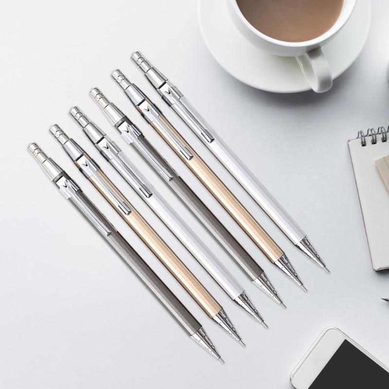 6 Stück Druckbleistift Set 0,5 mm Skizzenstifte Metall Automatikstifte Zeichenstifte zum Schreiben Zeichnen