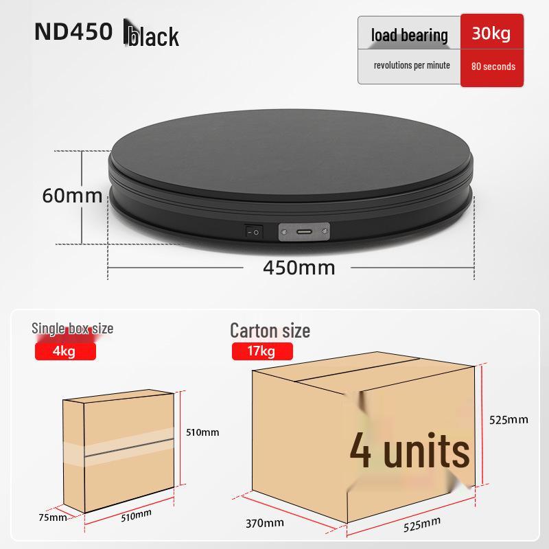 Turntable King Rotating Display Stand for Photography & Live Streaming