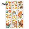 Autumn Atmosphere Window Stickers for Office 9PCS Forest Animal Clings Thanksgiving Maple Leaf Pumpkin Stickers Static Glass Decals Fall Decor