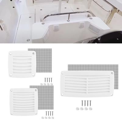 For Marine Boats Square Air Vent White Efficient Marine Air Vent Efficient Air Circulation Harsh Marine ConditionsGood Product