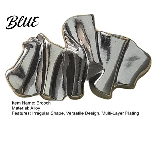 Scarf Clip Brooch Clasps Irregular Shape Multi-Layer Plating Pin Clasp