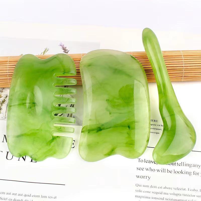 Facial Meridian Lifting Brush & Foot Acupoint Acupressure Pen Gua Sha Massager