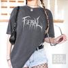 Feral Death Metal Grafik-T-Shirt, Comfort Colors, Gotischer Vintage-Stil