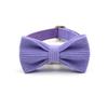 Corduroy Pet Collar & Leash Set with Bow Tie