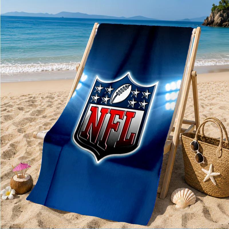 NFL Team Collection Beach Towel, Microfiber Beach Towel, Perfect For Pool, Beach, Travel, Home Decor Beach Party Fan Gifts