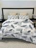 Golden Thread Ink Feather Duvet Cover, Down Duvet Cover, 3D Digital Printing Fashion Design Duvet Cover, Bedding Cover