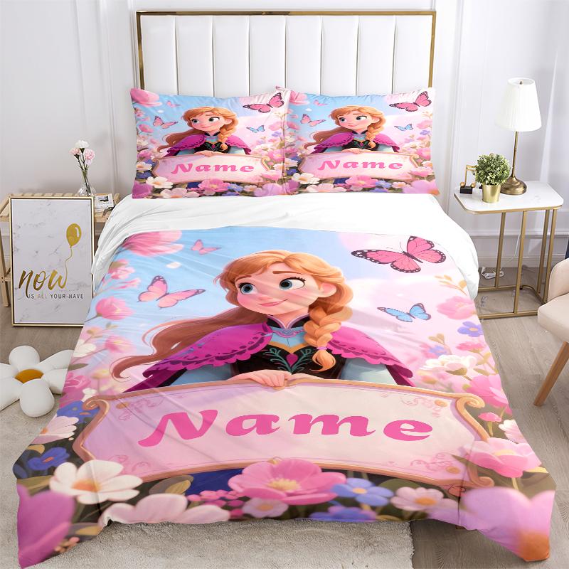Custom Textile Mermaid Garden Bedding 3 Piece Set HD Print Duvet Cover Pillowcases for Teens Adult Bedroom Decoration