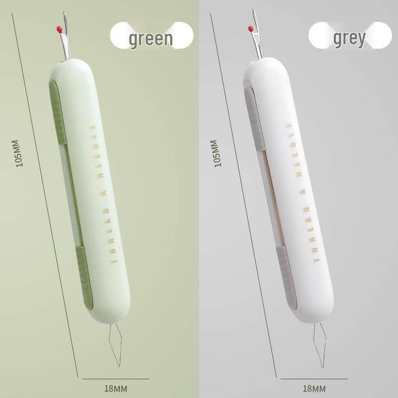 Dual Needle Threader & Seam Ripper for Seniors - New Manual Sewing Tool with Needle ID Function