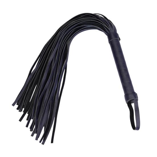Faux Leather Flogger Whip Handmade Whip with Wooden Handle Adult Roleplay Whip Cosplay