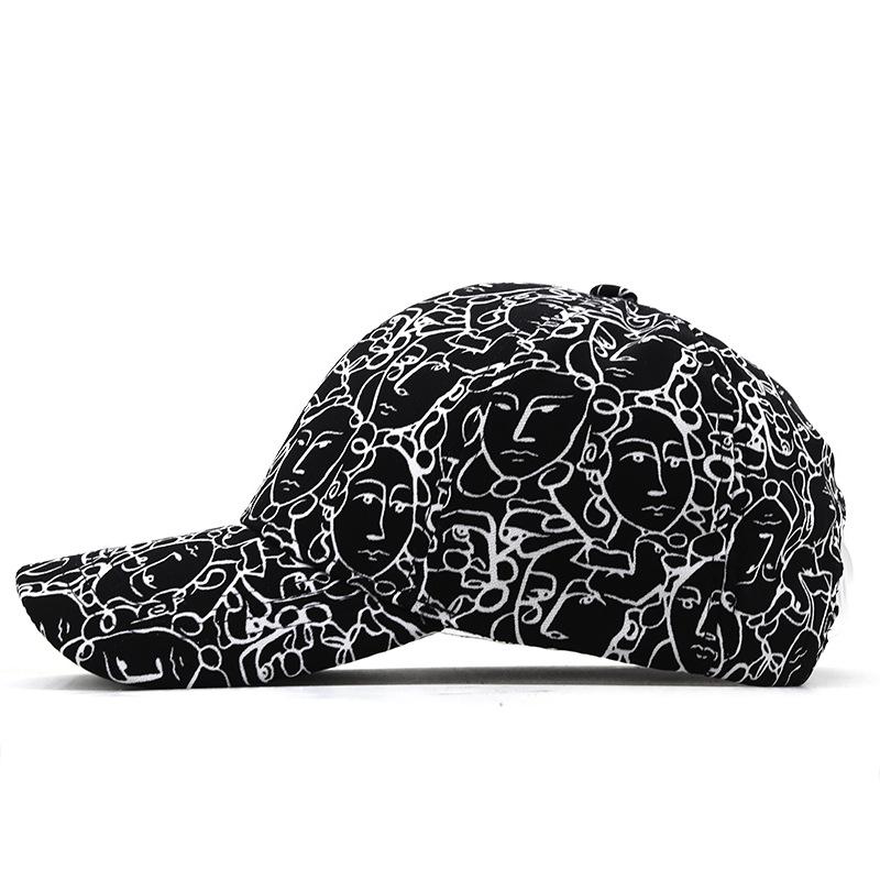 Cotton New Cartoon Avatar Chinese Style Baseball Cap Printed Cap Neutral Outdoor Fishing Visor