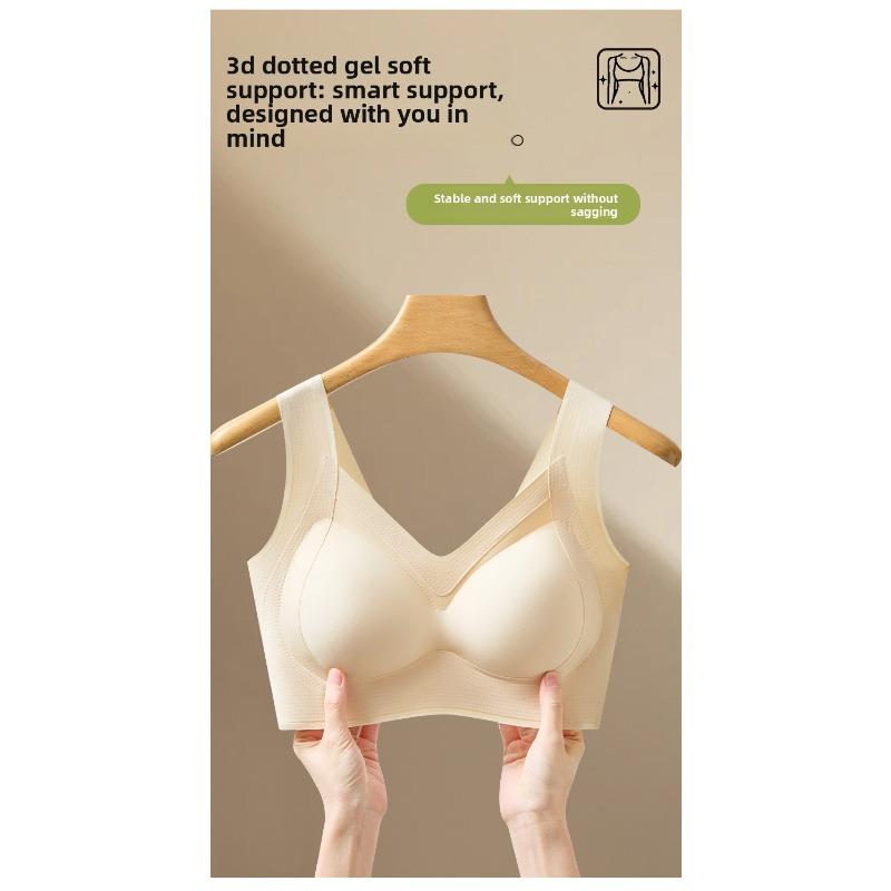 Women's Seamless Push Up Beauty Back Bra, Wireless Fixed Lift Tank Top, Anti-Sagging Side Support Bra