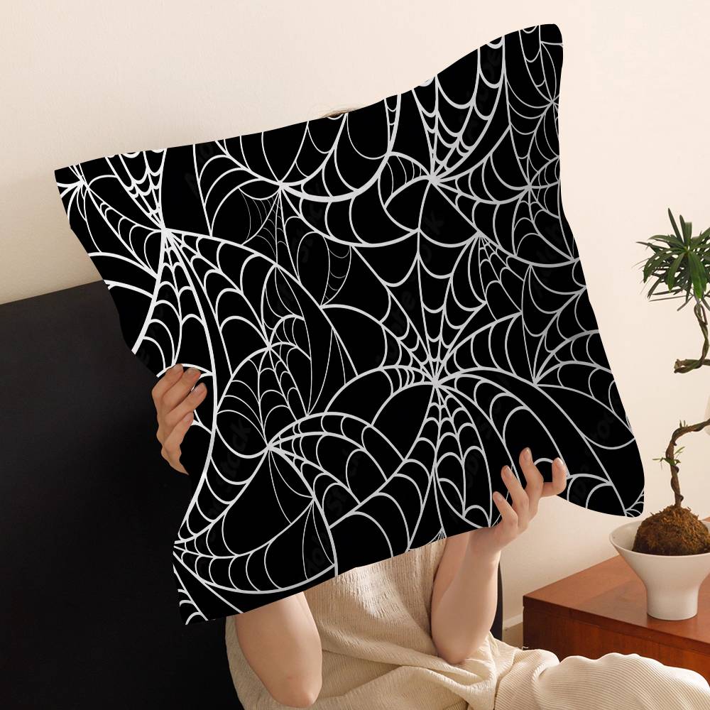 Halloween Spider Web Decoration Pillow Cover Design Cushion Cover Decor Holiday Decorati