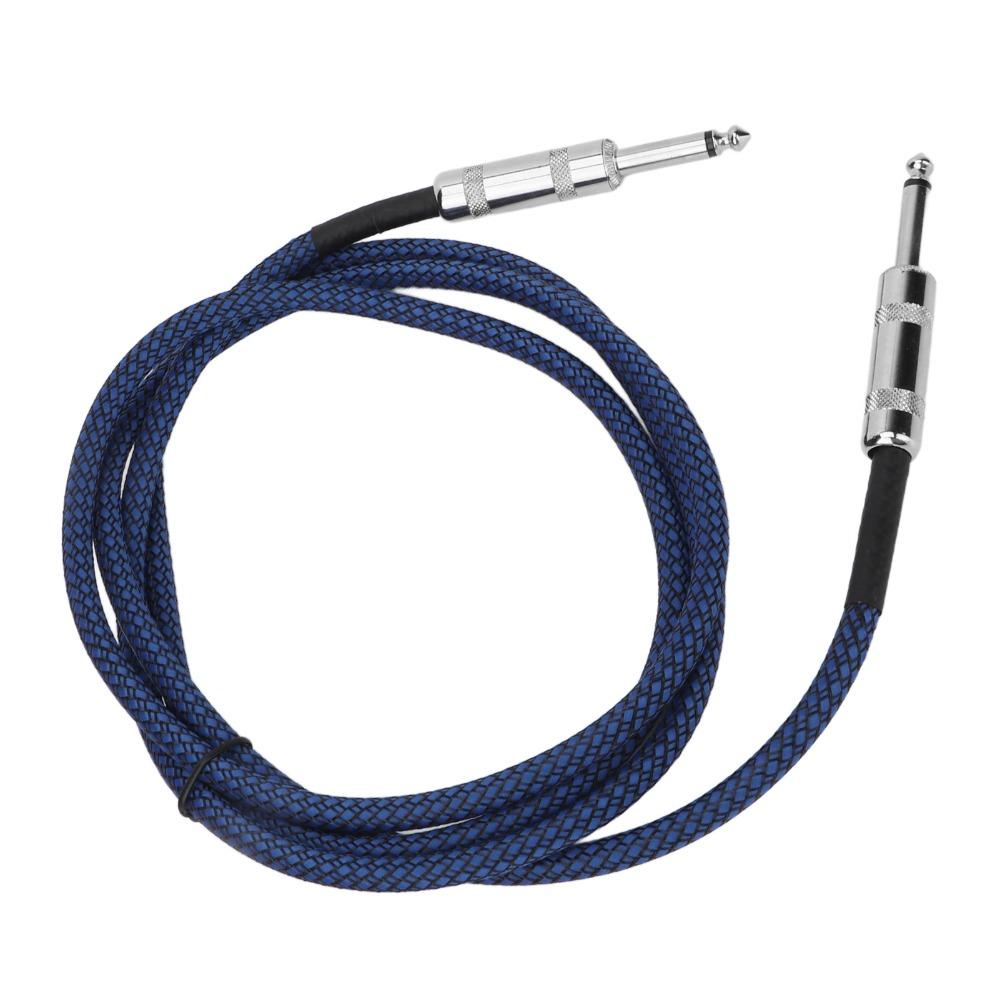Braid Shielding Guitar Cable Noise Reduction Bass Cable Flexible 1/4 Inch Cable  Bass Amplifier