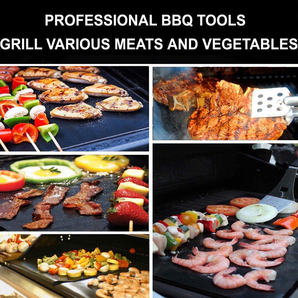 Antihaft-Grillmatte 40*33cm Backmatte Grillwerkzeuge Koch-Grillblech Hitzebeständigkeit Leicht zu reinigen Küchenwerkzeuge KTY