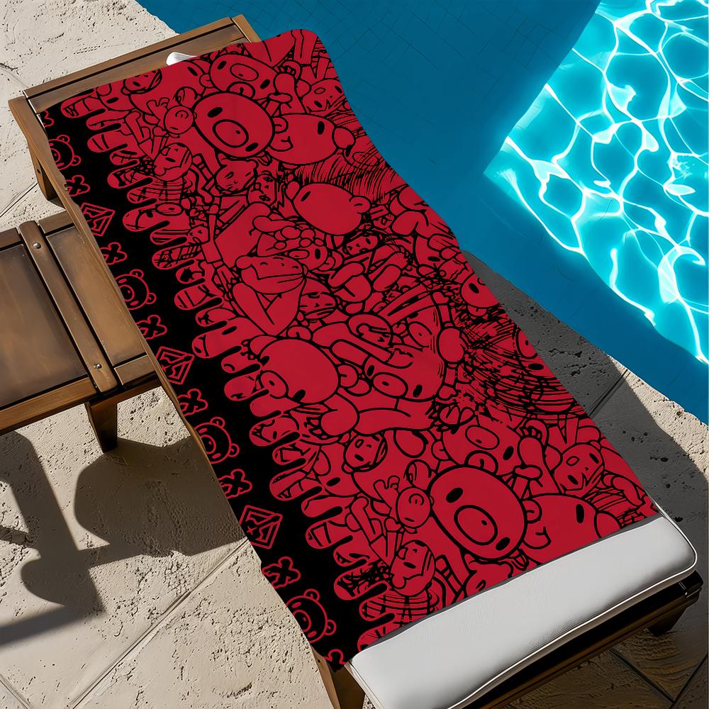 Cartoon G-gloomy-y Towel Gift For Travel Gym Sauna Travel Spa Shower Camping Quick Dry Sports Beach Towels Soft b-bear Pool