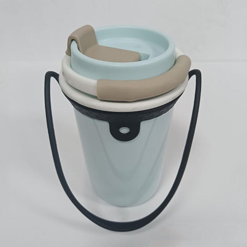 Silicone Cup Handle Silicone Water Bottle Handle Silicone Cup Sleeve Portable Drink Holder for Office School Outdoor Use