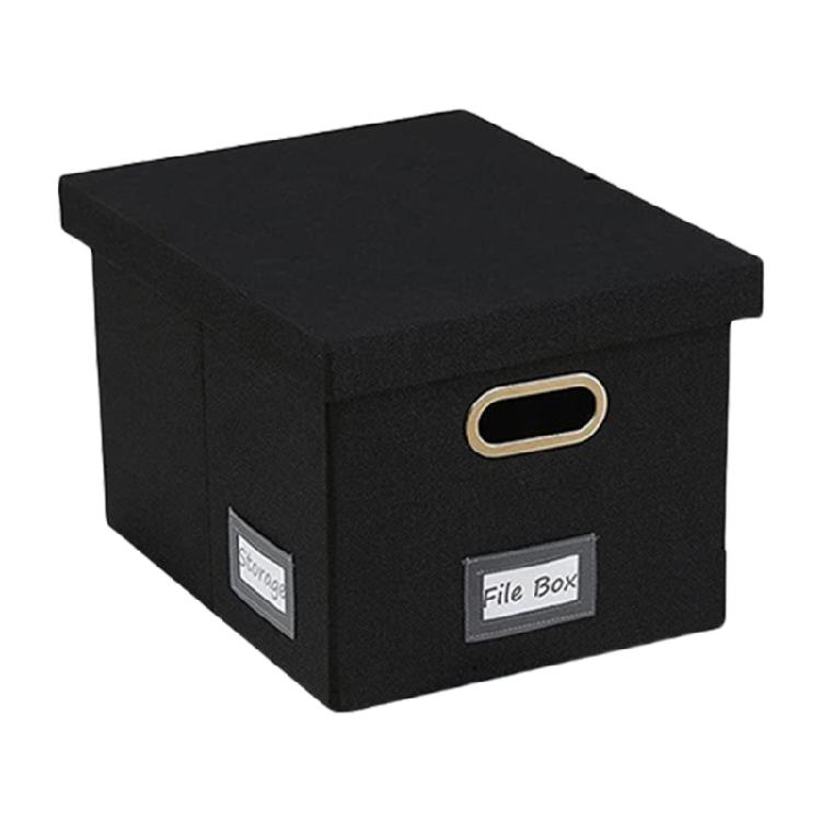 Document Storage Box Dustproof Filing Box File Organizer Box File Box Foldable Document Organizer Box 1