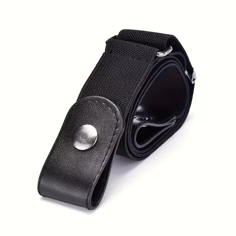 4/2pc Elastic Canvas Belts Invisible Jeans Waist Constrictor Pants No-Hole Stretchy Waist Adjustment Accessories for Dresses