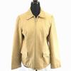 Spick & Span Cow Leather Riders Leather Jacket / 38 / Women's M / Beige Brown / Full Zip / Flap Pocket