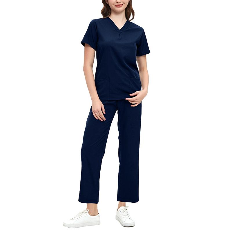 1Set Nurse's Suit Hospital Dental Surgery Suits Operation Room Medical Uniforms Salon Spa Surgical Pajamas Joggers