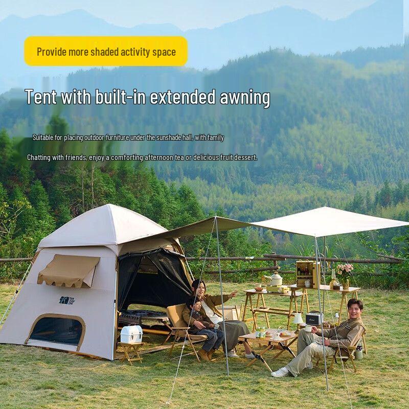 Explorer 2-in-1 Portable Camping Tent with Integrated Tarp 3-5 Person