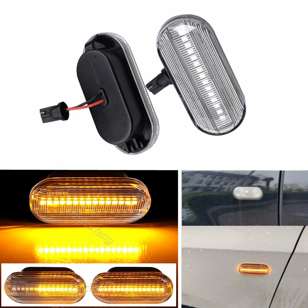

For VW Golf 3 SEAT Leon 1M Ibiza 6L Toledo Cordoba Skoda Octavia Dynamic LED Side Marker Turn Signal Light Indicator Lamp