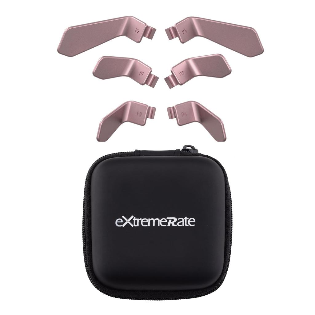eXtremeRate Swift Paddles for Xbox Elite Replacement Back Paddles for Xbox One Elite and Elite Series 2 Controllers Rose 1/2 Controllers, 6-in-1