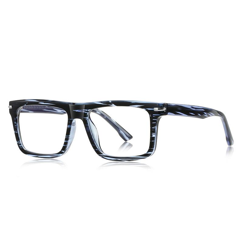 

TR90 Mens Reading Glasses Fashion Square Transparent Prescription Eyeglasses Spring Leg Computer Glasses +1 +2 +3 Diopters Original lens 0