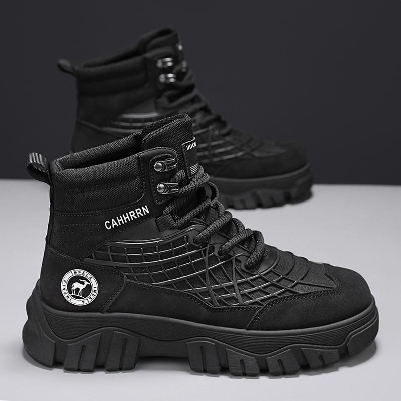 Fashion CYYTL Mens Boots Ankle Casual Shoes Leather Cowboy Winter Combat Tactical Motorcycle Chelsea Work Outdoor Hiking Designer Luxury