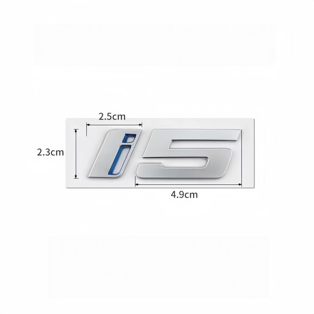 3D ABS i4 i5 Edrive40 Etc. Buchstaben-Plaketten-Aufkleber Heckklappen-Emblem-Aufkleber