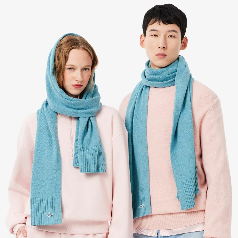 Lacoste Unisex Wool Nep Ribbed Muffler RE5992-55N8I9