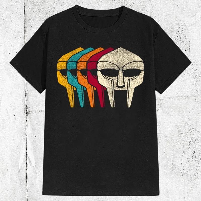 Retro Mask Retro Style Tshirt Summer New Trendy Y2K Casual Fashion Tshirt S