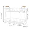 Fruit Basket 2 Tier Detachable Metal Vegetable Bread Basket for Kitchen Living Room