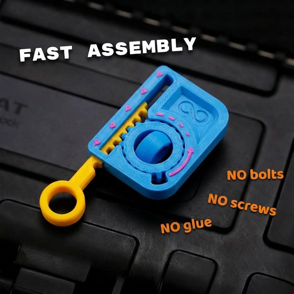 3D Printed Mini Pull-String Gyroscope Decompression Toy – Personalized Casual Office EDC Pendant.